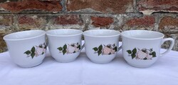 4 db Lubiana epres - szamócás - földiepres porcelán bögre - pohár - csésze