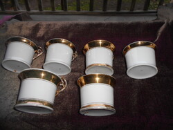 6 db Bider csokoládés  porcelán csésze- (3+3 db )