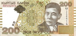 200 szom som com 2004 Kirgizisztán UNC