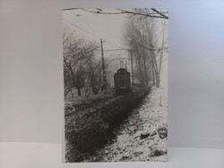 Régi fotó villamos télen