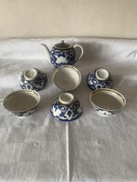 KÜLÖNLEGES!! 6 szem. Orosz porcelán teás készlet a Szovj. Komm. Párt XXIV kongresszusára