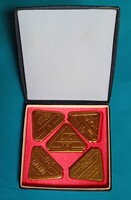 Bakony Művek Veszprém törzsgárda plakettek , 5 db bronz
