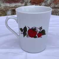Lubiana epres - szamócás - földiepres porcelán bögre - pohár - csésze