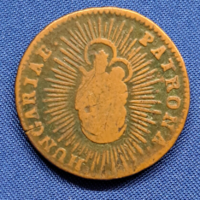 1763. Mária Terézia (1740-1780) réz dénár  PATRONA HUNGARIAE (zárt korona)  (1501)