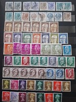 67 db Olasz, Német, Spanyol,NDK, Canada, UK nem postatiszta bélyegek szépen tartva, 1970.   1.