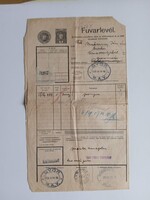 ZA617.38 Fuvarlevél   MÁV -  1929 Ganz - GYŐR Bódvavendégi -  Makranczy - Tornaszentjakab