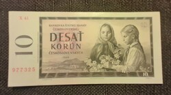 Cseh-Szlovákia 10 korona 1960 . aUNC