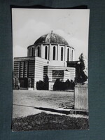 Képeslap,Mohács,Fogadalmi templom látkép,részlet, 1961-