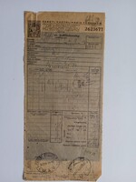 ZA617.35 Szállítólevél  MÁV -  1942 - Budapest- ÓZD - Stühmer Frigyes R.T. - 1 láda cukorka