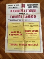 Deschiderea Stagiunii 1978-1979 Évadnyitó Előadások ( Marosvásárhelyi Állami Színház ) .