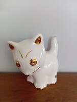 Retro porcelán macska figura.