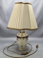 Zsolnay Sissy mintás porcelán asztali lámpa