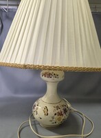 Zsolnay pillangó mintás porcelán asztali lámpa