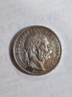 Ferenc József  ezüst 5 Korona 1908 K-B