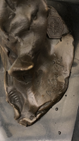Ugró szarvas szobor bronz
