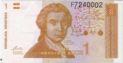 Horvátország 1 dinár 1991 UNC