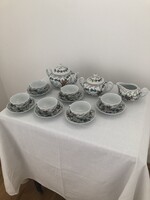 Kínai porcelán 6 személyes. Teás  készlet 15 db