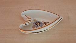 Zsolnay porcelán szív alakú tálka