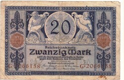 Németország 20 papírmárka 1215 FA