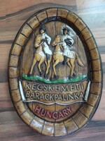 Kecskeméti Barackpálinka  Hordóvég,falidísz