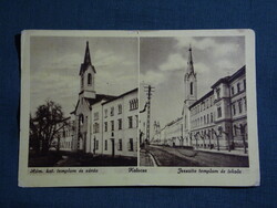Képeslap,Kalocsa,Rk. zárda templom,Jezsuita iskola,templom,Kalántay Bp. kiadás,1950-
