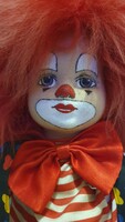 Bohóc baba - kézzel készített - 50 cm / Handmade clown doll/