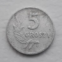 5 Groszy 1958 érme, alumínium fémpénz - Lengyelország 5 Groszy 1958 pénzérme