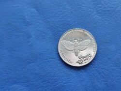 DNYESZTEREN TÚLI MOLDÁV KÖZTÁRSASÁG 1 RUBEL 2018 "VÖRÖS KÖNYVES ÁLLATOK"! LEPKE HERNYÓ! UNC