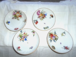 4 pcs Herendi Fruit Pattern (Bouquet de fruits) Small Plates 8100/each