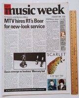 Music Week 1996/8/3 Robbie Williams Let Loose Spice Girls Cardigans Norman Cook Madonna Oasis Scarle