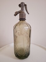 Hollóházi Blue Soda Bottle