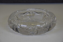 Metszett kristály üveg hamutartó F80