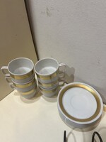 Hollóházi porcelán teás készlet, 6 személyes. 4137