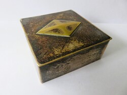 Régi Ezüstözött,Jelzett W&G Art Deco Gyűrűtartó Doboz