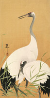 Ohara Koson Darvak japán fametszet reprodukció vászon nyomat vászonkép madár madaras shin hanga