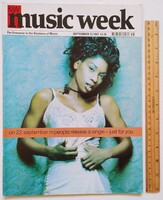 Music Week 1997/9/13 M People Jamiroquai Boyz II Men Black Sabbath Robbie Williams C Pine Roni Size