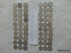 Alumínium 10 - 20 - 50 fillér 60 darab LOT !