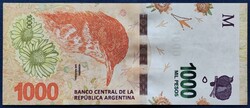 Argentina 1000 Pesos 2019, UNC.