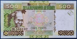 Guinée / Gínea 500 Francs 2017, UNC.