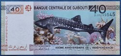 Djibuti / Dzsibuti 40 Francs / Frank 2017, UNC.