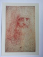 Leonardo Da Vinci képeslap ! Régebbi Magyar  kiadású !