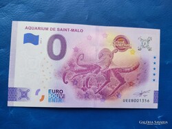 FRANCIAORSZÁG 0 EURO 2024 NAGY AKVÁRIUM POLIP! RITKA EMLÉK PAPÍRPÉNZ! UNC!