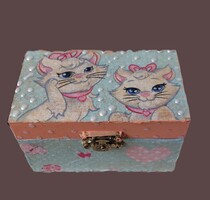 Gyerekeknek,kislányoknak ,kisfiúknak is ! egyedi kincses doboz, apró ládika