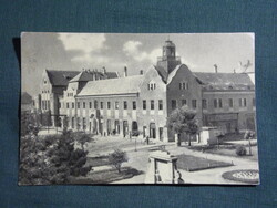 Képeslap,Kiskunhalas,Szálloda,utca látkép,részlet,1960-
