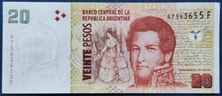 Argentina 20 Pesos 2018, UNC.