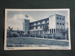 Képeslap,Keszthely,Pécsi egyetem diáküdülő látkép,részlet,Monostory Bp. kiadás,1940-