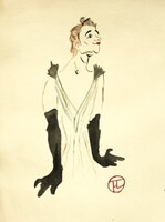 HENRI TOULOUSE LAUTREC - tanulmányrajz
