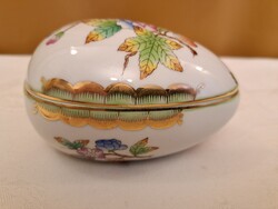 Herendi porcelán fekvő tojás bonboniere