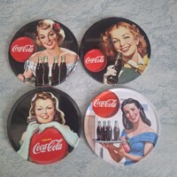 Coca Cola fém,  parafa poháralátét ( 4 db)