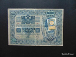 1000 korona 1902 Szerb-Szlovén-Horvát bélyeg + Bélyegzés ! RR 01